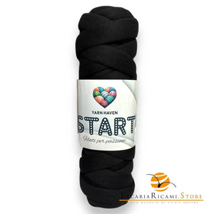 TUBOLARE Start - YARN HAVEN - Colore: 18 - NERO - by LacariaRicami.Store
