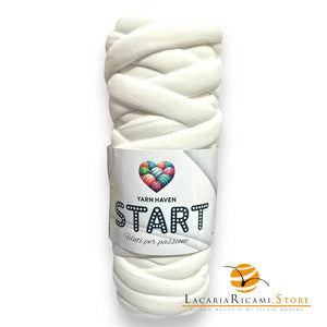TUBOLARE Start - YARN HAVEN - Colore: 02 - BIANCO LATTE - by LacariaRicami.Store