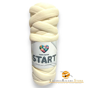 TUBOLARE Start - YARN HAVEN - Colore: 03 - PANNA - by LacariaRicami.Store