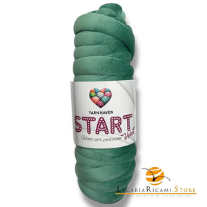 TUBOLARE Start Velvet - YARN HAVEN - Colore: 50 - SALVIA - by LacariaRicami.Store