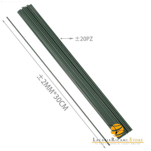 STELI e NASTRI per Fiori STELI PER FIORI - 20pz x 30Cm - LacariaRicami.Store