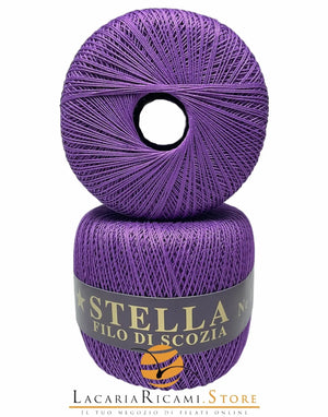 Cotone Filo di Scozia STELLA 12/3 - GPTEX - Colore: 50 - VIOLA - by LacariaRicami.Store