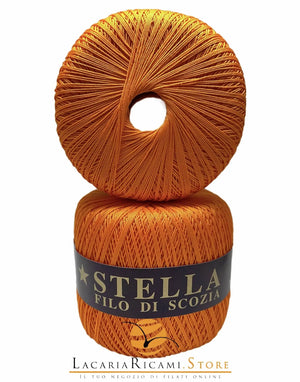 Cotone Filo di Scozia STELLA 16/3 - GPTEX - Colore: 624 - ARANCIONE - by LacariaRicami.Store