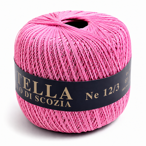 Cotone Filo di Scozia STELLA 12/3 (Tit.: 8)- GPTEX - Colore: 28 - ROSA FORTE - by LacariaRicami.Store