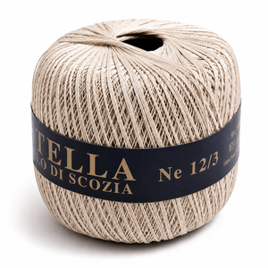 Cotone Filo di Scozia STELLA 12/3 (Tit.: 8)- GPTEX - Colore: 39 - ECRÚ - by LacariaRicami.Store