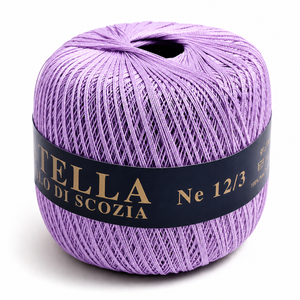 Cotone Filo di Scozia STELLA 12/3 (Tit.: 8)- GPTEX - Colore: 45 - GLICINE - by LacariaRicami.Store