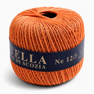 Cotone Filo di Scozia STELLA 12/3 (Tit.: 8)- GPTEX - Colore: 603 - ALBICOCCA - by LacariaRicami.Store