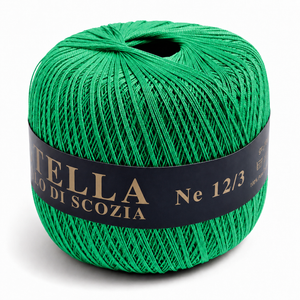 Cotone Filo di Scozia STELLA 12/3 (Tit.: 8)- GPTEX - Colore: 623 - VERDE - by LacariaRicami.Store
