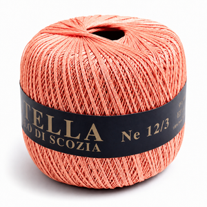 Cotone Filo di Scozia STELLA 12/3 (Tit.: 8)- GPTEX - Colore: 81 - SALMONE - by LacariaRicami.Store