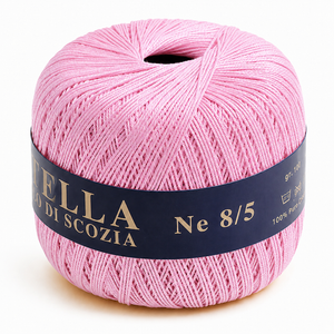 Cotone Filo di Scozia STELLA 8/5 (Tit.: 3) - GPTEX - Colore: 07 - ROSA - by LacariaRicami.Store