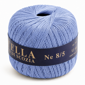 Cotone Filo di Scozia STELLA 8/5 (Tit.: 3) - GPTEX - Colore: 09 - AZZURRO BABY - by LacariaRicami.Store