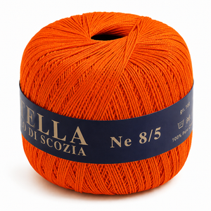 Cotone Filo di Scozia STELLA 8/5 (Tit.: 3) - GPTEX - Colore: 624 - ARANCIO - by LacariaRicami.Store