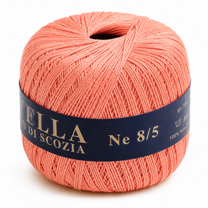 Cotone Filo di Scozia STELLA 8/5 (Tit.: 3) - GPTEX - Colore: 81 - SALMONE - by LacariaRicami.Store