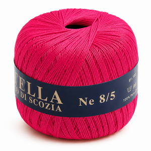Cotone Filo di Scozia STELLA 8/5 (Tit.: 3) - GPTEX - Colore: 90 - FRAGOLA - by LacariaRicami.Store