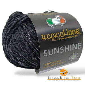 Cotone SUNSHINE - Tropical Lane - Colore: 32 - NERO NERO - by LacariaRicami.Store
