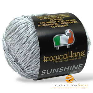 Cotone SUNSHINE - Tropical Lane - Colore: 37 - PANNA ARGENTO - by LacariaRicami.Store