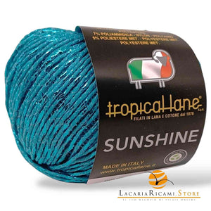Cotone SUNSHINE - Tropical Lane - Colore: 38 - TURCHESE TURCHESE - by LacariaRicami.Store
