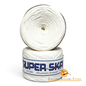 Fettuccia SUPER SKAI (Eco Pelle) - Cucirini Tre Stelle - Colore: 000 - BIANCO - by LacariaRicami.Store