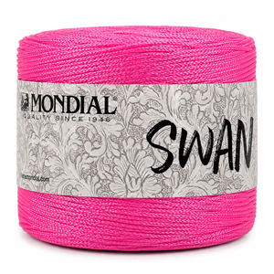 Cordino SWAN - MONDIAL - Colore: 665 - FUCSIA - by LacariaRicami.Store