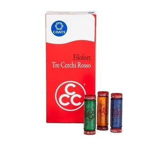 SPOLETTE Tre Cerchi Rosso - Mez Cucirini | Filato Pioniere - - LacariaRicami.Store