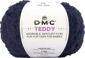 Lana TEDDY - DMC - Colore: 323 - BLU MARINO - by LacariaRicami.Store