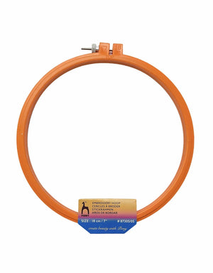 TELAIO CIRCOLARE PLASTICA - Pony - Colore: DIAMETRO 18 Cm - by LacariaRicami.Store