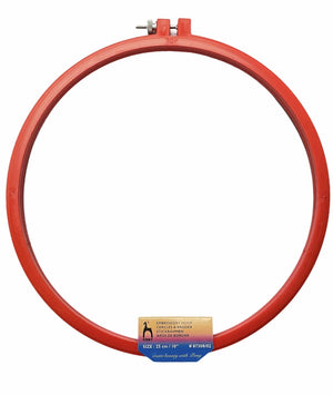 TELAIO CIRCOLARE PLASTICA - Pony - Colore: DIAMETRO 25 Cm - by LacariaRicami.Store