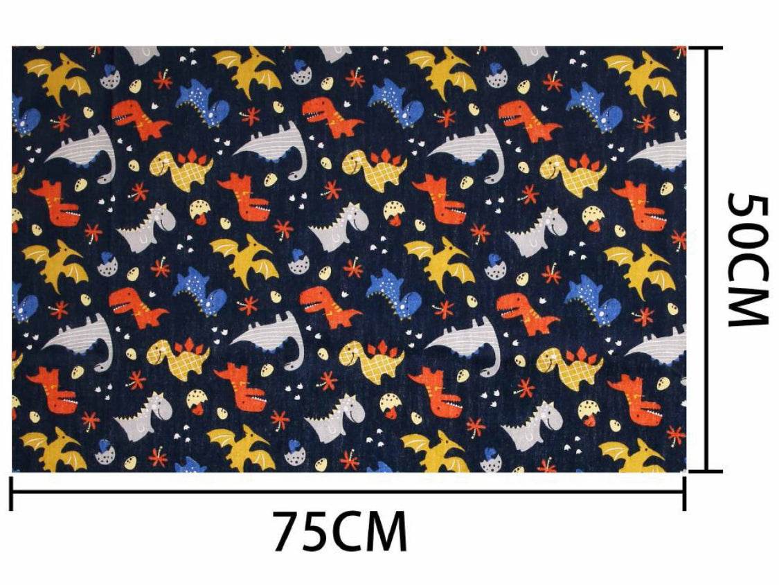 Zoom 50x75 - COTONE - DINOSAURI BLU