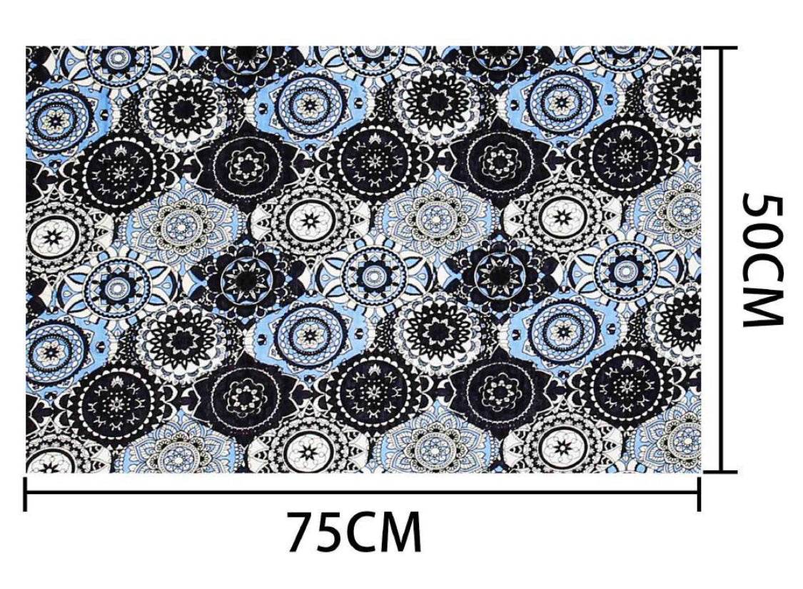 Zoom 50x75 - COTONE - FANTASIA BLU