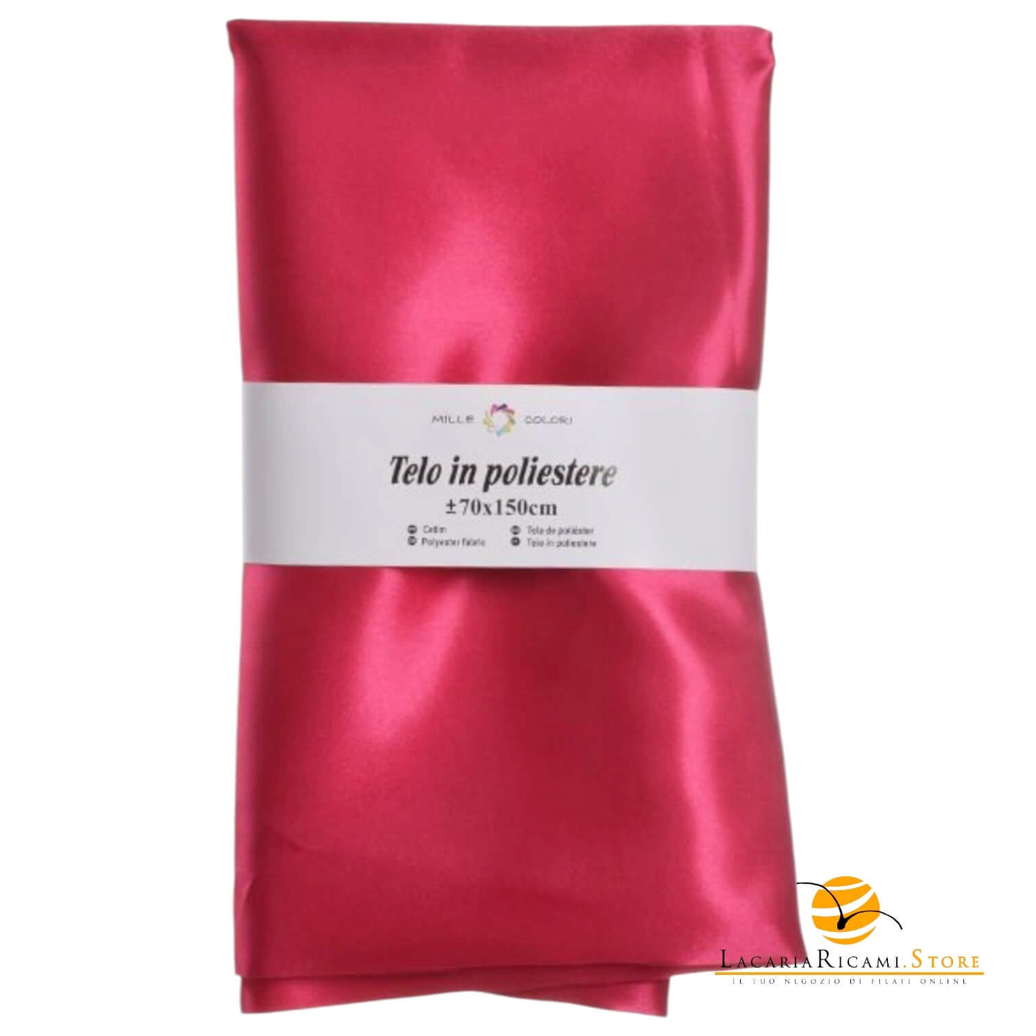 TELO In Poliestere Per BORSE - Colore: 70x150 - FUCSIA - by LacariaRicami.Store