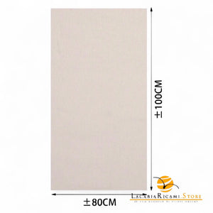 TELO In Tessuto Per BORSE - Colore: 80x100 Cm - COTONE - ECRÚ - by LacariaRicami.Store
