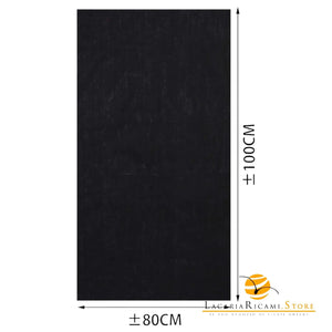 TELO In Tessuto Per BORSE - Colore: 80x100 Cm - COTONE - NERO - by LacariaRicami.Store