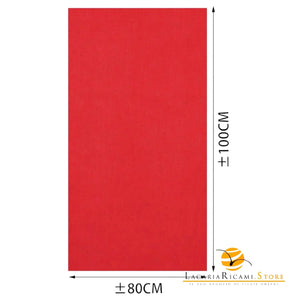 TELO In Tessuto Per BORSE - Colore: 80x100 Cm - COTONE - ROSSO - by LacariaRicami.Store