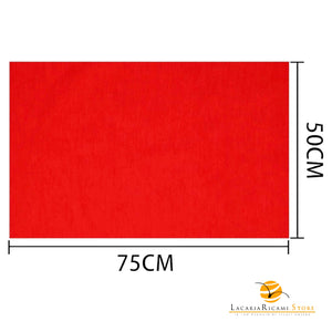 TELO In Tessuto Per BORSE - Colore: 50x75 - COTONE - ROSSO - by LacariaRicami.Store
