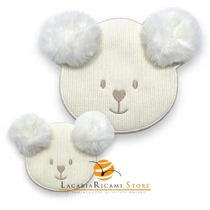 APPLICAZIONE Ricamata Termoadesiva - ORSETTO - Colore: - by LacariaRicami.Store