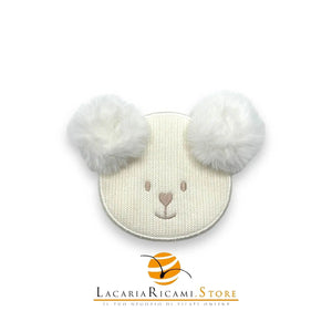 APPLICAZIONE Ricamata Termoadesiva - ORSETTO - Colore: 12X9 cm - PICCOLO - by LacariaRicami.Store