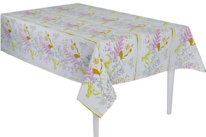 TOVAGLIA COTONE MEDITERRANEA X6 persone - Preziosa Home - Colore: 02 - FIORI GIALLO - by LacariaRicami.Store