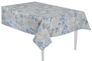 TOVAGLIA COTONE MEDITERRANEA X4 persone - Preziosa Home - Colore: 03 - FOGLIE AZZURRO - by LacariaRicami.Store