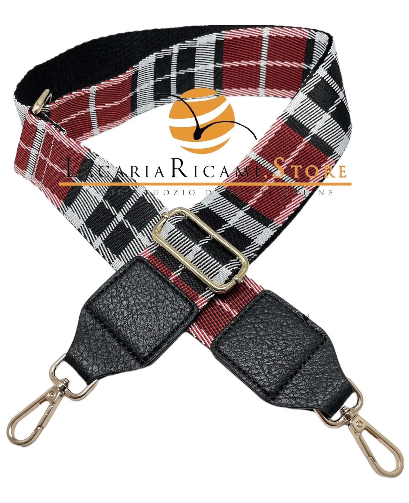 TRACOLLA COLORATA PER BORSA LARGA = 50 mm - - LacariaRicami.Store