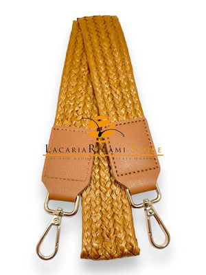 Tracolla Intrecciata In Rafia 90x4 Cm - - LacariaRicami.Store