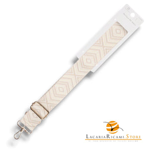 TRACOLLA Colorata Per BORSA LARGA = 38 mm - Colore: 801114 - MIX BEIGE ORO - by LacariaRicami.Store