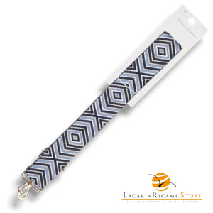 TRACOLLA Colorata Per BORSA LARGA = 38 mm - Colore: 801114 - MIX BLU ORO - by LacariaRicami.Store