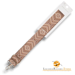 TRACOLLA Colorata Per BORSA LARGA = 38 mm - Colore: 801114 - MIX CUOIO ORO - by LacariaRicami.Store