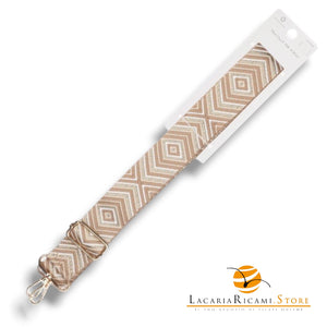 TRACOLLA Colorata Per BORSA LARGA = 38 mm - Colore: 801114 - MIX MARRONCINO ORO - by LacariaRicami.Store