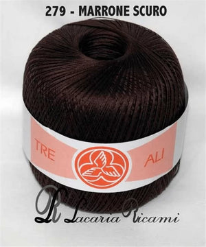 Cotone TRE ALI - Cucirini Tre Stelle - Colore: (12)-279 - MARRONE SCURO - by LacariaRicami.Store