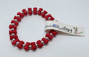 Braccialetti Trrtlz - Dogz Fluo - Colore: Rosso per Amore - by LacariaRicami.Store