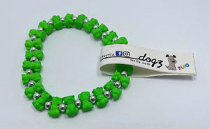 Braccialetti Trrtlz - Dogz Fluo - Colore: Verde per Equilibrio - by LacariaRicami.Store