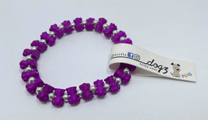 Braccialetti Trrtlz - Dogz Fluo - Colore: Viola per la Lealtà - by LacariaRicami.Store