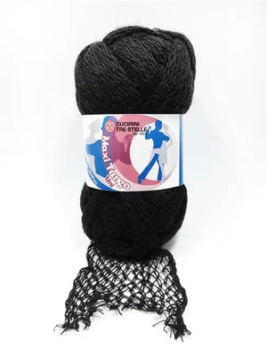 COTONE MAXI TANGO UNI – Cucirini Tre Stelle - Colore: 001 - NERO - by LacariaRicami.Store