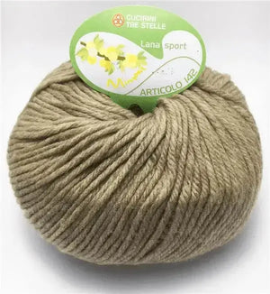 LANA MIMOSA SPORT – Cucirini Tre Stelle - Colore: 055 - MARRONCINO - by LacariaRicami.Store